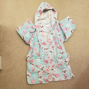 Mermaid cat child's housecoat robe swimming robe for girl -Size 5/6